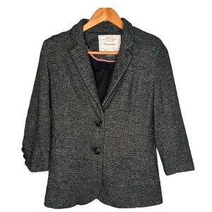 Anthropologie Cartonnier Gray Two-Button Blazer. Size Medium.
